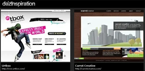 dezinspiration - web design gallery