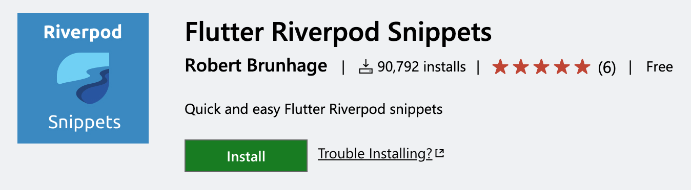 flutter riverpod snippets