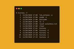 macOS教程：使用zsh的history命令显示所有项目的详细解析