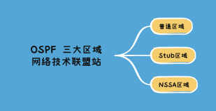 OSPF 三大区域类型：普通区域、Stub区域、NSSA区域
