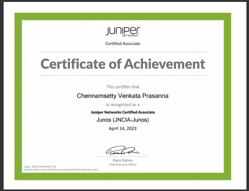 Juniper证书